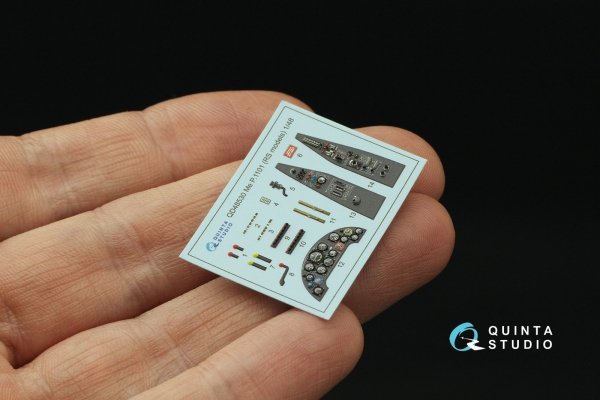 Quinta Studio QD48530 Me P.1101 3D-Printed &amp; coloured Interior on decal paper (RS models) 1/48