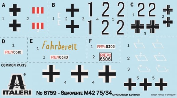 Italeri 6759 Semovente M42 da 75/34 Upgraded Edition 1/35