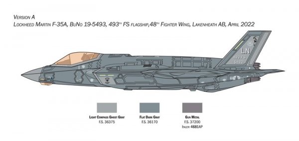 Italeri 1464 F-35A LIGHTNING II CTOL version (Beast Mode) 1/72