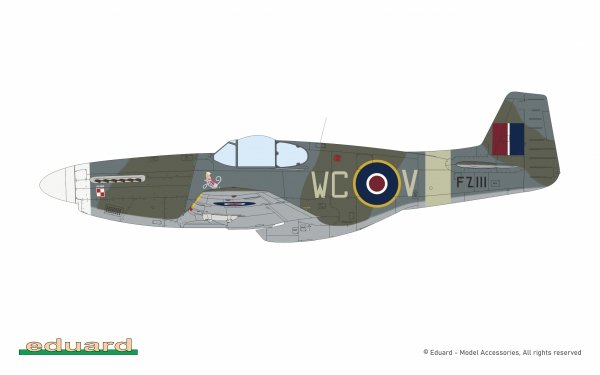 Eduard 82108 P-51B/ C Mustang w/ dorsal fin 1/48
