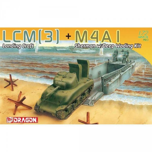 Dragon 7516 LCM(3) + M4A1 Sherman w/Deep Wading Kit 1/72
