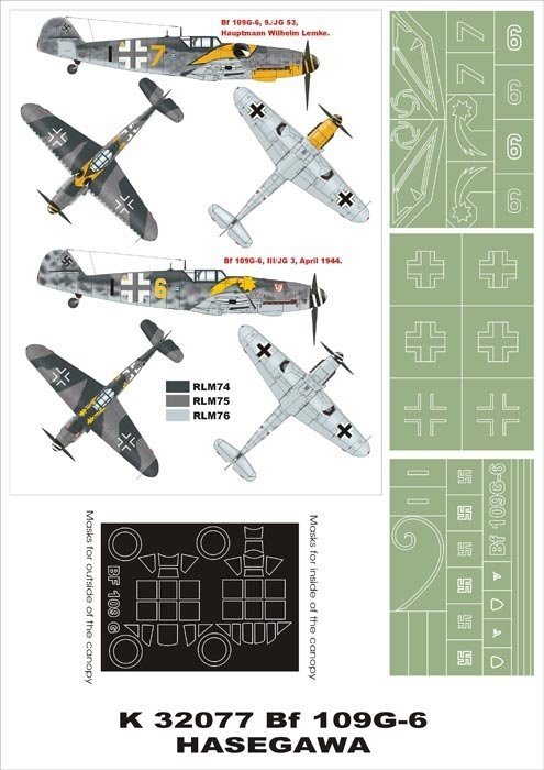 Montex K32077 Bf 109G-6 1/32