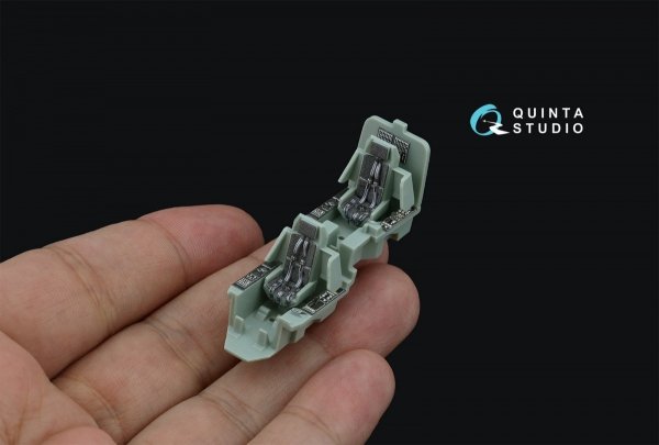 Quinta Studio QD72149 AH-64D late/AH-64E 3D-Printed coloured Interior on decal paper (Academy) 1/72