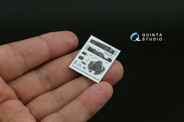 Quinta Studio QD48621 A-4E Skyhawk 3D-Printed &amp; coloured Interior on decal paper ( Hobby Boss ) 1/48