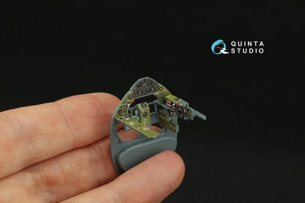 Quinta Studio QD48421 FM-2 Wildcat 3D-Printed &amp; coloured Interior on decal paper (Eduard) 1/48
