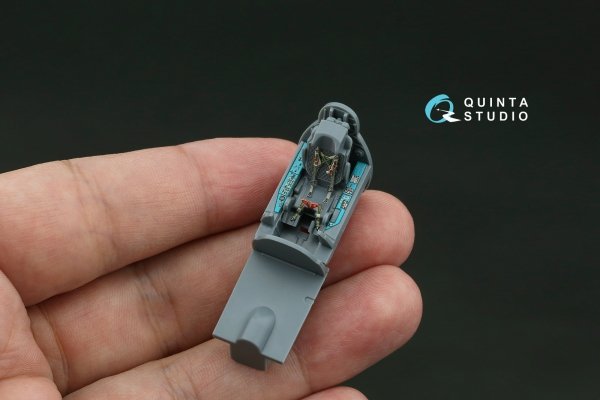 Quinta Studio QD+72259 MiG-21MF (Gorkiy plant) 3D-Printed &amp; coloured Interior on decal paper (Eduard) (with 3D-printed resin parts) 1/72