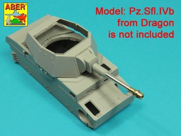 Aber 35L-315 Lufa leFH 18/1 (Sf) 10,5 cm L/28 do niemieckich dział samobieżnych Pz.Sfl.IVb  1/35