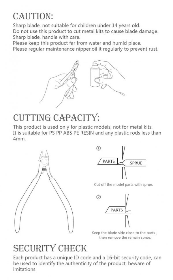 DSPIAE ST-A 3.0 Single Blade Nipper ( cążki modelarskie )