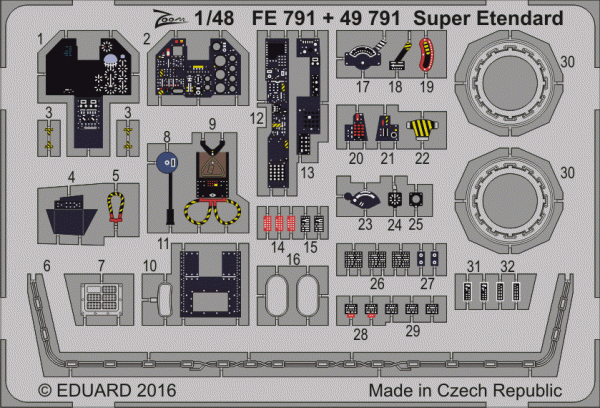 Eduard FE791 Super Etendard KITTY HAWK 1/48