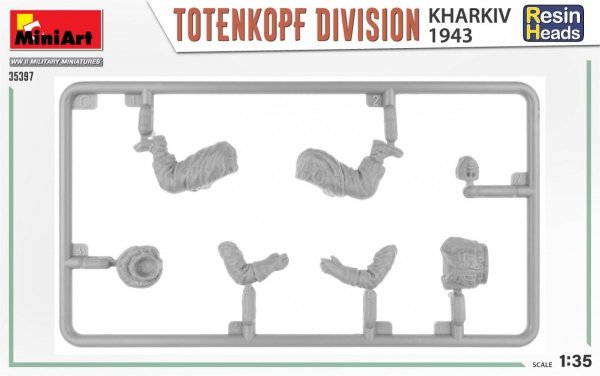 MiniArt 35397 TOTENKOPF DIVISION. KHARKOV 1943. RESIN HEADS 1/35