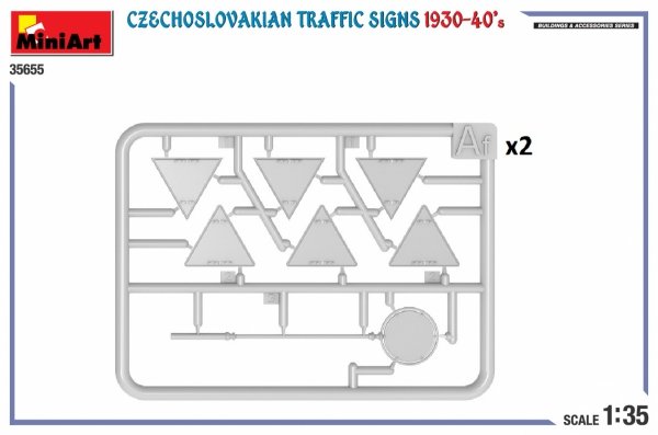 Miniart 35655 CZECHOSLOVAKIAN TRAFFIC SIGNS 1930-40’s 1/35
