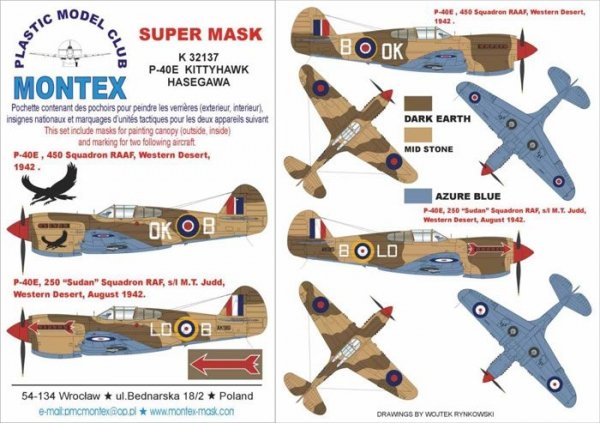 Montex K32137 P-40E (Desert RAF)  1/32