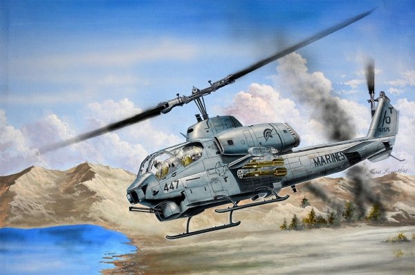 Trumpeter 05116U AH-1W Super Cobra  - USZKODZONE / DAMAGED 1/35