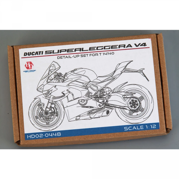 Hobby Design HD02-0448 Ducati Superleggera V4 Detail-up Set ( for Tamiya 14140 ) 1/12