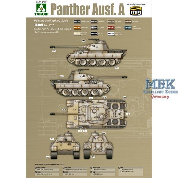 Das Werk DW35009 Panther Ausf.A early 1/35