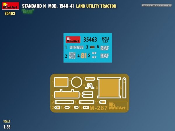 Mini Art 35463 Land Utility Tractor Standard N “Green” Mod. 1940-41 1/35
