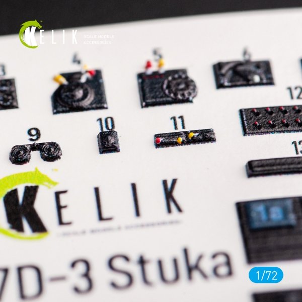 Kelik K72045 Junkers Ju 87D-3 Stuka - Interior 3D Decal for Special Hobby kit (1/72)