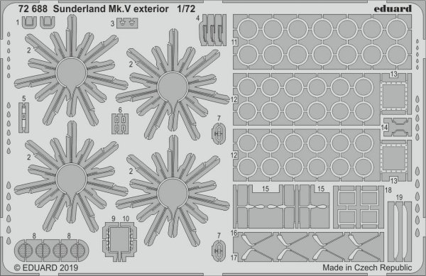 Eduard 72688 Sunderland Mk. V exterior 1/72 SPECIAL HOBBY