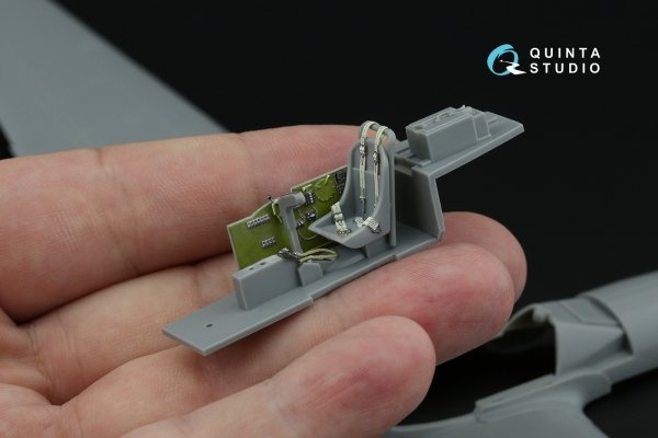 Quinta Studio QD48642 P-38H Lightning 3D-Printed &amp; coloured Interior on decal paper ( Hasegawa ) 1/48