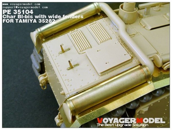 Voyager Model PE35104 WWII French Char BI-bis with wide fenders (B ver include Gun barrel) for TAMIYA 35282 1/35