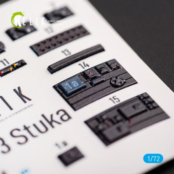 Kelik K72045 Junkers Ju 87D-3 Stuka - Interior 3D Decal for Special Hobby kit (1/72)