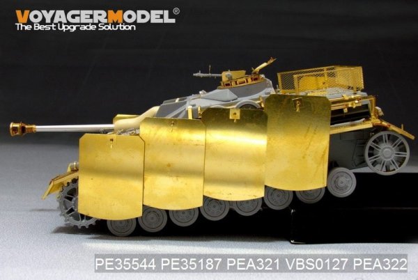 Voyager Model PEA321 WWII German StuG.IV Pivot-Mounting Swinging Type Hull Side Armour Skirts (For DRAGON) 1/35