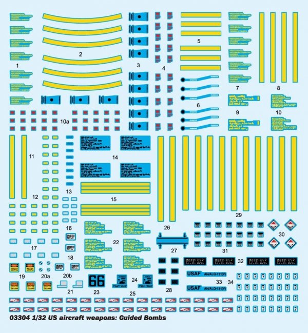 Trumpeter 03304 US Guided bombs (US aircraft weapons) 1/32