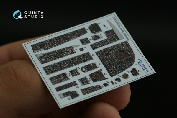 Quinta Studio QD48324 A-6E 3D-Printed coloured Interior on decal paper (Kinetic) 1/48