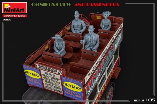 MiniArt 38092 OMNIBUS CREW AND PASSENGERS 1/35