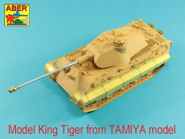 Aber 48L-13 KwK 43/3 L/71 8.8cm barrel (two-piece) for King Tiger tank with Porsche turret 1/48