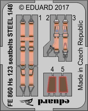 Eduard 49860 Hs 123 GASPATCH MODELS 1/48
