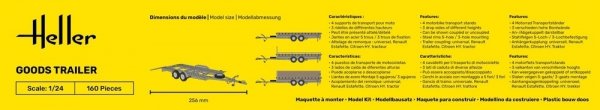 Heller 56778 STARTER KIT Goods Trailer 1/24