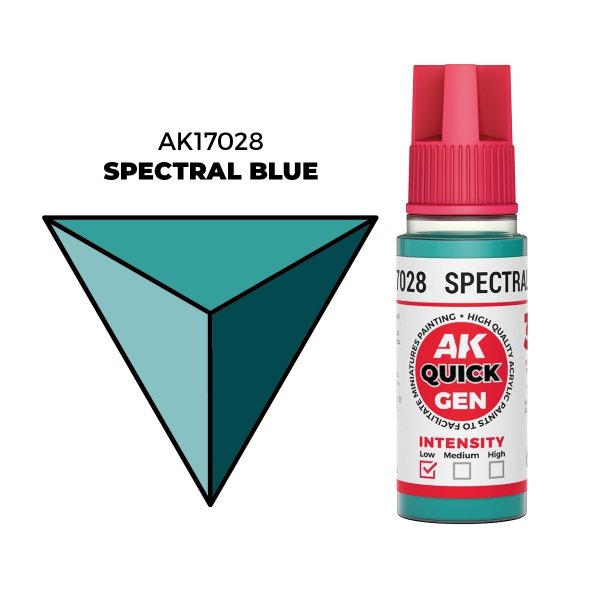 AK Interactive AK17028 SPECTRAL BLUE – QUICK GEN COLOR 18ml