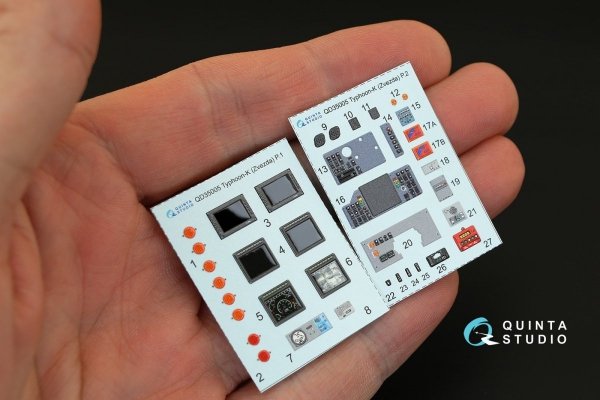 Quinta Studio QD35005 MRAP Typhoon-K 3D-Printed &amp; coloured Interior on decal paper (for Zvezda kits) 1/35