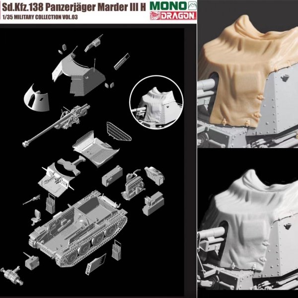 Dragon MD003 Sd.Kfz.138 Panzerjager MARDER III H w/Interior 1/35