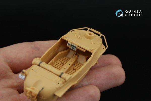 Quinta Studio QDS-48553 Schwimmwagen type 166 3D-Printed &amp; coloured Interior on decal paper (Tamiya) (small version) 1/48