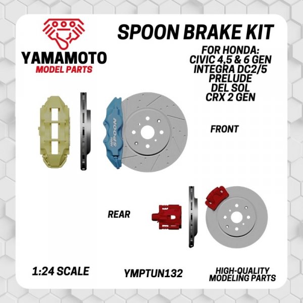 Yamamoto YMPTUN132 Spoon Brake Kit for Honda 1/24