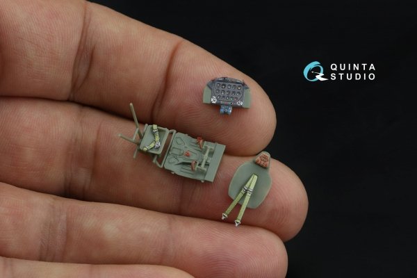 Quinta Studio QD72170 MiG-3 3D-Printed coloured Interior on decal paper (Armory) 1/72