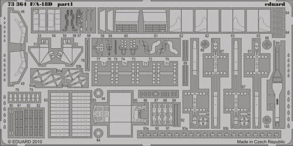 Eduard 73364 F/A-18D Photo etched set for ACADEMY 1/72