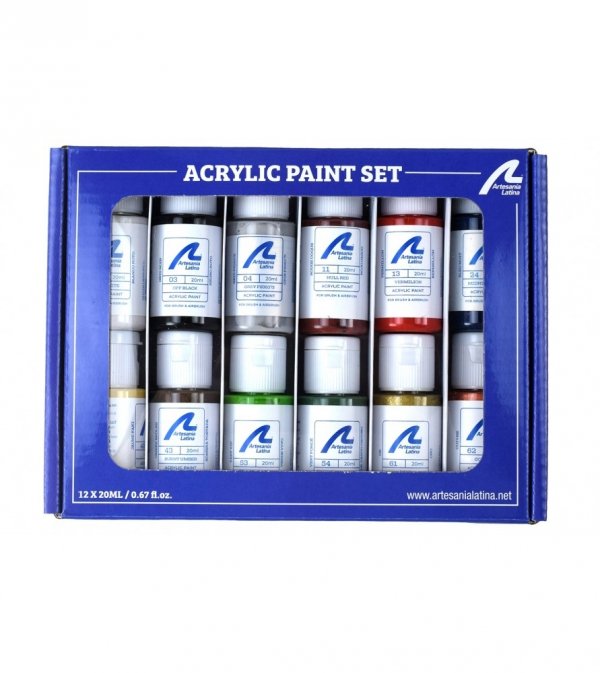 ARTESANIA LATINA 277PACK23 Zestaw farb akrylowych 12x20 ml - Sanson