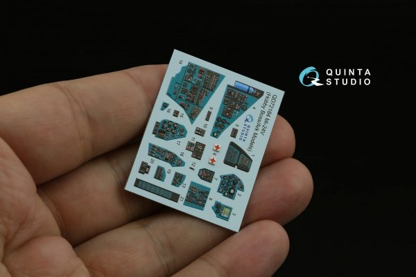 Quinta Studio QD+72184 Mi-24V 3D-Printed &amp; coloured Interior on decal paper (Hobby Boss/ARK Models) (with 3D-printed resin parts) 1/72