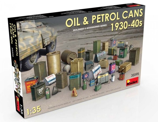 MiniArt 35595 OIL &amp; PETROL CANS 1930-40s (1/35)
