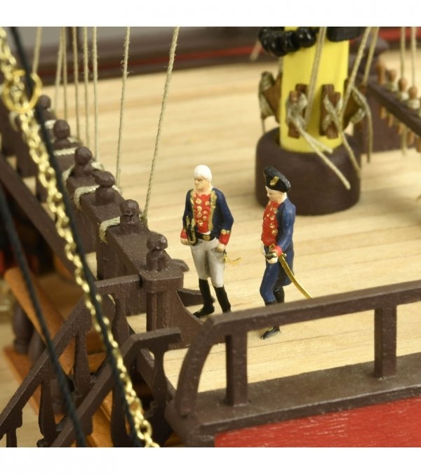 ARTESANIA LATINA 22901 Santisima Trinidad Trafalgar Ed. 1805 + figurki + miedziane poszycie 1/84