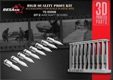 RESArm 72-01008 DT-2 - Fragmentation bomb 50kg (3D resin printing) 1/72