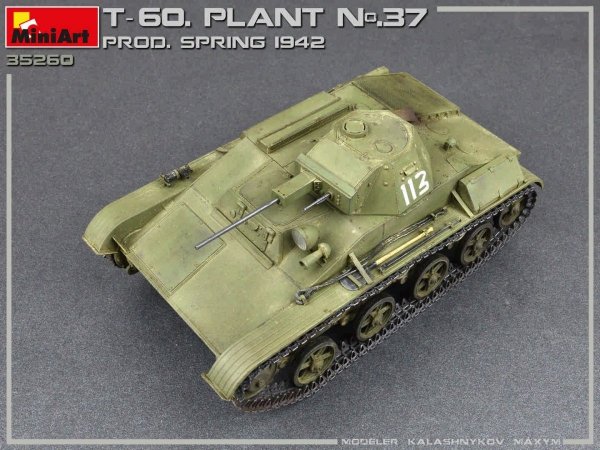 MiniArt 35260 T-60 PLANT N.37, SVERDLOVSK PROD. SPRING 1942. INTERIOR KIT 1/35