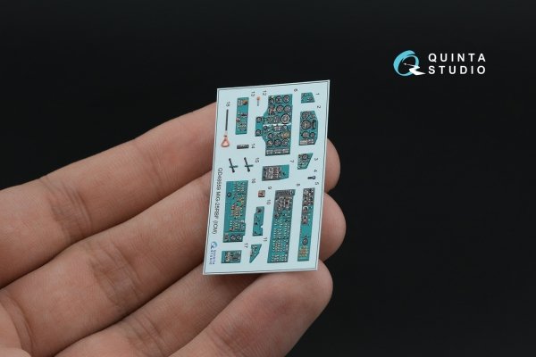 Quinta Studio QD+48559 MiG-25RBF 3D-Printed &amp; coloured Interior on decal paper (ICM) (with 3D-printed resin parts) 1/48