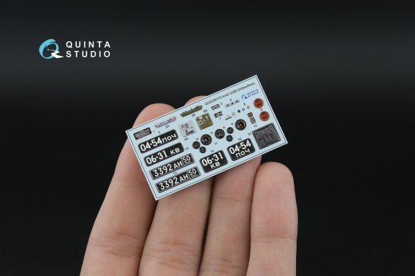 Quinta Studio QD+35172 KrAZ-255B 3D-Printed &amp; coloured Interior on decal paper (HobbyBoss) (with 3D-printed resin parts) 1/35