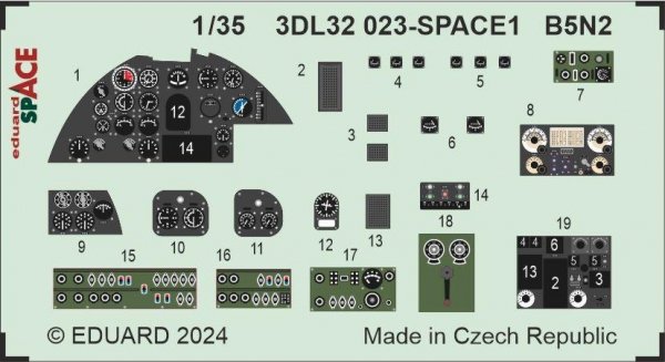 Eduard 3DL32023 B5N2 SPACE BORDER MODEL 1/35