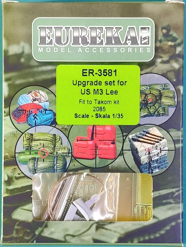 Eureka XXL ER-3581 Zestaw waloryzacyjny do modelu M3 LEE Early dopasowany do Takom 2085 / Upgrade set for the M3 LEE Early model, designed to fit Takom model 2085 1/35