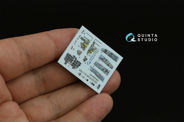 Quinta Studio QDS-72168 Su-17M3 3D-Printed coloured Interior on decal paper (Modelsvit) (small version) 1/72
